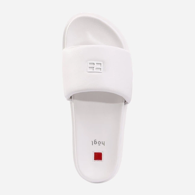 Klapki damskie skórzane Hogl hog7100800-0200 40 Białe (9010849066328) - obraz 5