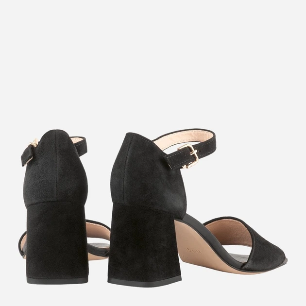 Sandały damskie na słupku skórzane Hogl hog7106522-0100 37 Czarne (9010849094185) - obraz 3