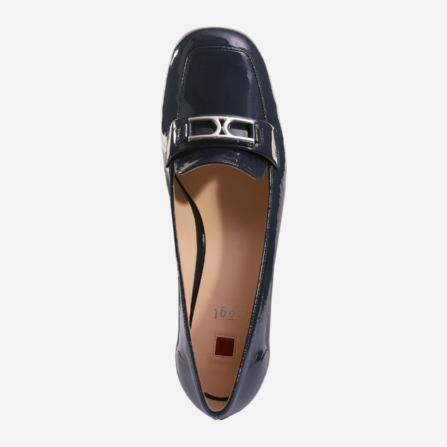Loafersy damskie skórzane Hogl hog7104315-3500 39 Ciemnogranatowe (9010849087743) - obraz 4