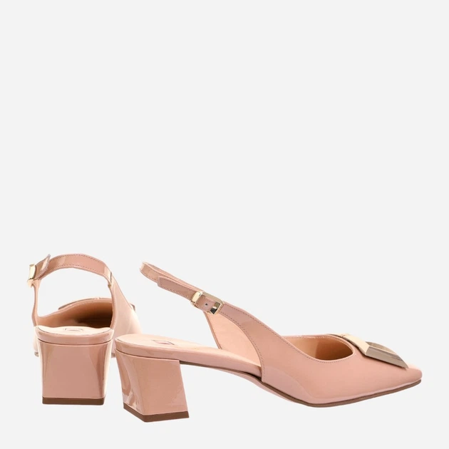 Sandały damskie na słupku skórzane Hogl hog7104124-1800 41.5 Beżowe (9010849087170) - obraz 3