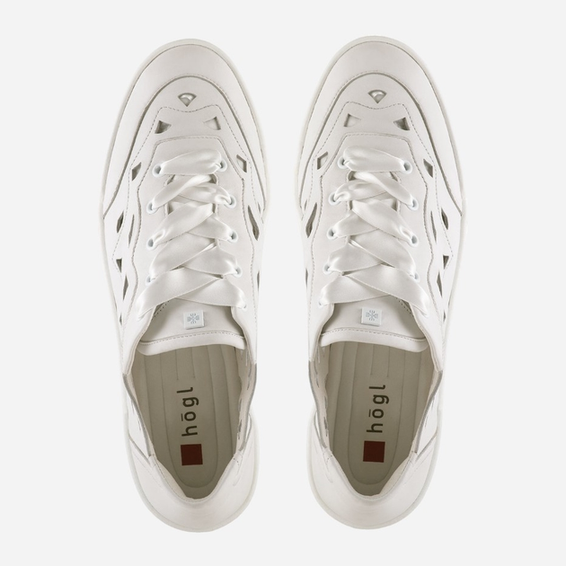 Sneakersy damskie skórzane Hogl hog7103640-0200 37 Białe (9010849084469) - obraz 4