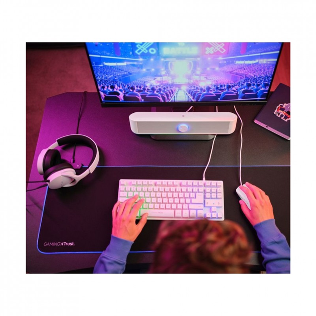 Акустическая система Trust GXT 619W Thorne RGB Illuminated Soundbar White (25110) (202965) - изображение 7