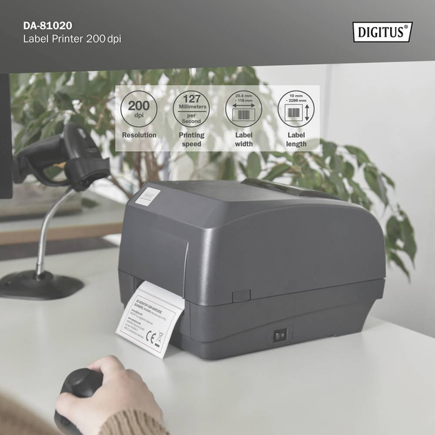 Drukarka etykiet Digitus DA-81020 - obraz 6