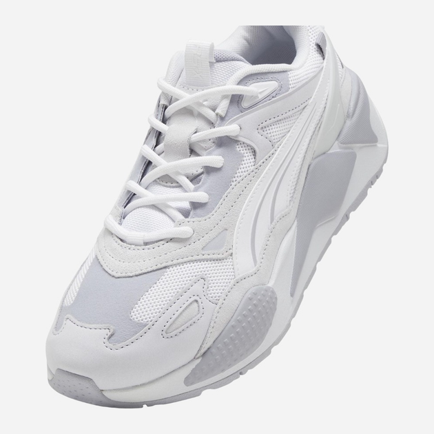 Sneakersy męskie do kostki Puma puma39077622 41 Białe z szarym (4099686520250) - obraz 4