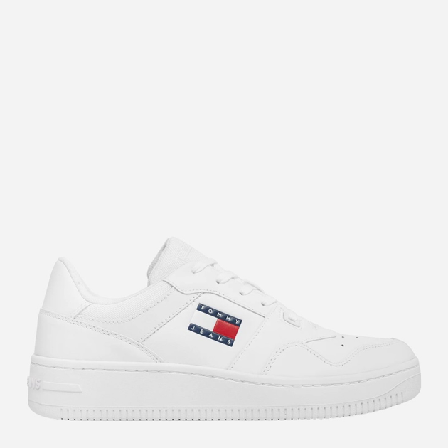 Sneakersy męskie Tommy Jeans thiem0em01395ybr 45 Białe (8720646024988) - obraz 1