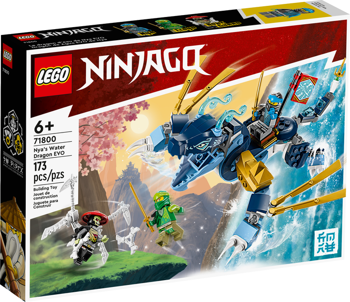 Zestaw klocków LEGO Ninjago Smok wodny Nyi EVO 173 elementów (71800) - obraz 1