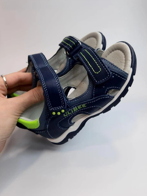 Босоножки для мальчика Clibee 301 bl-gr синие р.28-16.7 cм - изображение 2