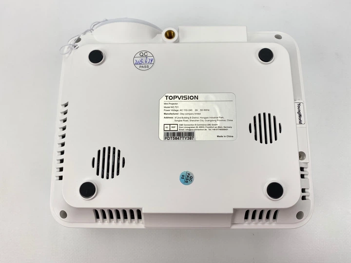 Мультимедійний проектор Topvision T21 HD 7000 Лм з динаміками Factory Recertified g3 - Фото 12 Мультимедійний проектор Topvision T21 HD 7000 Лм з динаміками Factory Recertified g3 - зображення 12