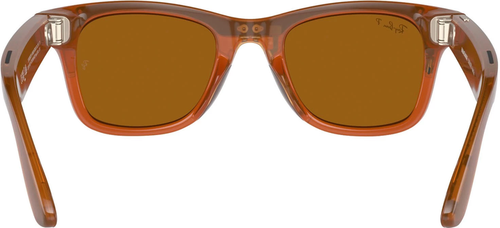Смарт-очки Ray-Ban Meta Wayfarer Shiny Caramel Frame Brown Lenses (RW4006 670683 50-22) - Фото 4 Смарт-очки Ray-Ban Meta Wayfarer Shiny Caramel Frame Brown Lenses (RW4006 670683 50-22) - изображение 4