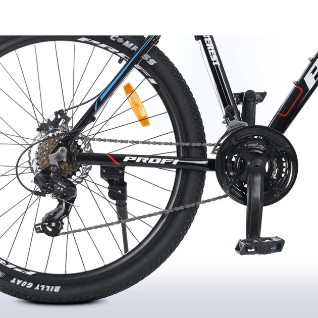 Велосипед "EVEREST" PROF1 G275EVEREST A275.127,5 д. Алюм.рама 19", SHIMANO 21SP, алюм.DB, CS TZ500, черный - изображение 8