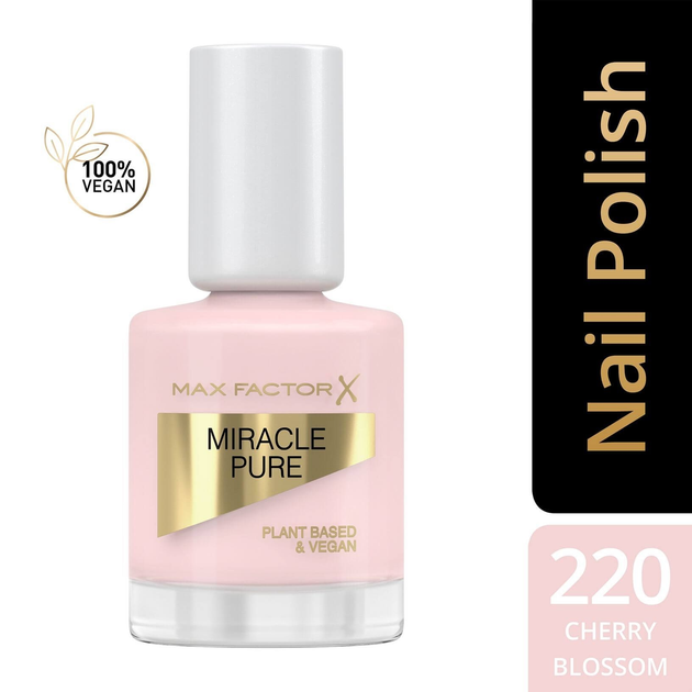 Лак для нігтів Max Factor Miracle Pure 220 Cherry Blossom 12 мл (3616303252649) - зображення 3