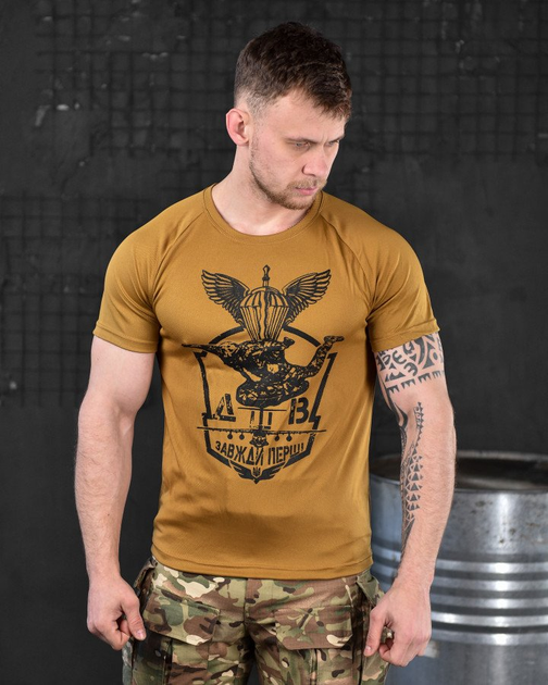 Тактическая потоотводящая футболка odin дшв coyot XL - изображение 1