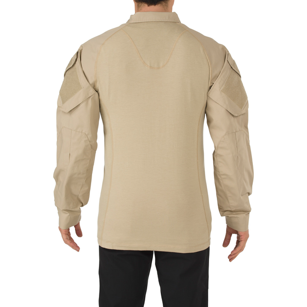 Рубашка тактическая под бронежилет 5.11 Tactical Rapid Assault Shirt S TDU Khaki - изображение 2