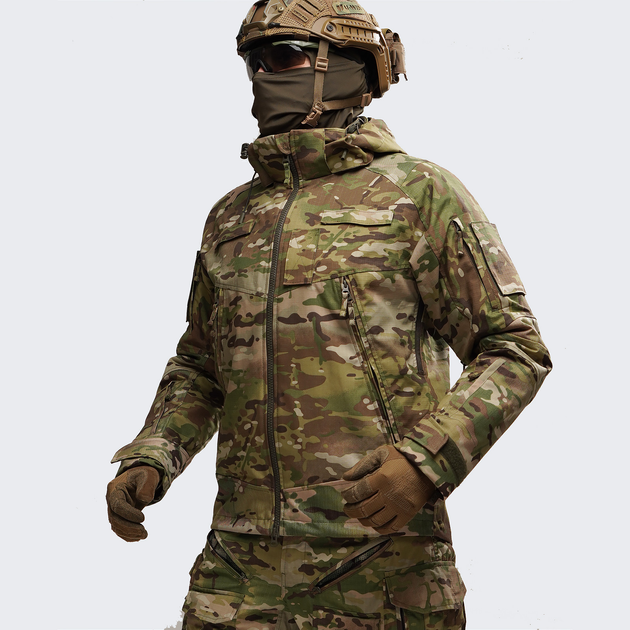 Тактична куртка демісезонна UATAC Gen 5.6 Multicam Original Ripstop | L - зображення 2