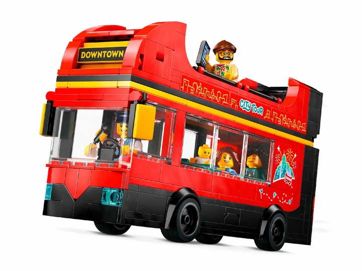 Конструктор LEGO City Красный двухэтажный экскурсионный автобус 384 детали (60407) - Фото 4 Конструктор LEGO City Красный двухэтажный экскурсионный автобус 384 детали (60407) - изображение 4