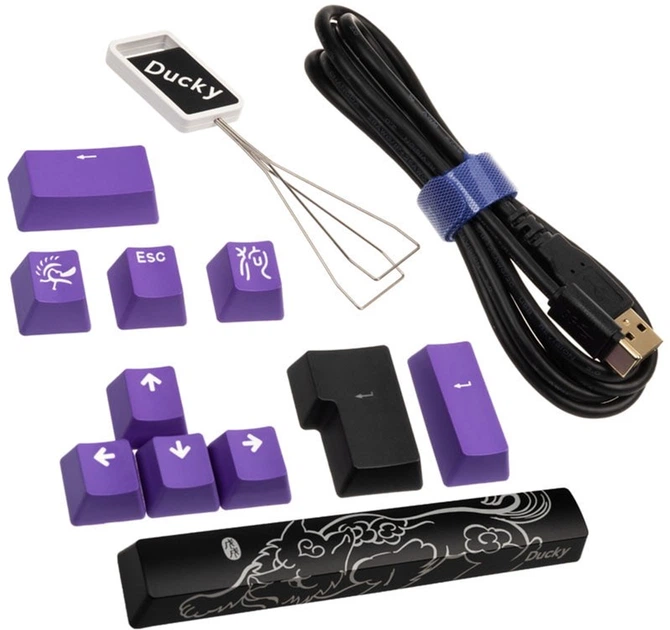 Klawiatura przewodowa Ducky One 2 Mini Cherry MX Blue USB Black (DKON2061ST-CDEPDAZT1) - obraz 9