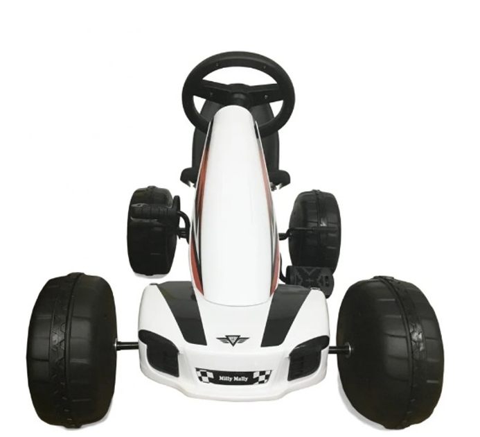 Gokart na pedały Milly Mally Viper White (5901761125856) - obraz 2