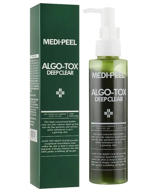 Гель для глубокого очищения кожи с эффектом детокса - Medi peel AlgoTox Deep Clear, 150 мл - Фото 1 Гель для глубокого очищения кожи с эффектом детокса - Medi peel AlgoTox Deep Clear, 150 мл - изображение 1