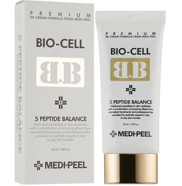 ВВ-крем для обличчя — Medi peel BB Cream Bio-Cell 5 Growth Factors, 50 мл - Фото 1 ВВ-крем для обличчя — Medi peel BB Cream Bio-Cell 5 Growth Factors, 50 мл - зображення 1
