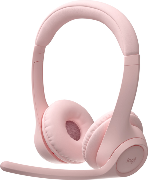 Акція на Навушники Logitech ZONE 300 Bluetooth Rose (981-001412) від Rozetka