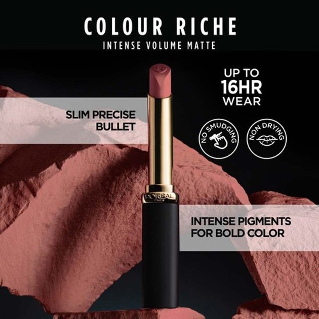 Szminka do ust L'Oreal Paris Color Riche Intense Volume matowa 601 Worth It 2 g (30147089) - obraz 7