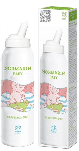 Нормарін бейбі сольовий розчин для носу для дітей 150 мл (3800600007419) - зображення 1