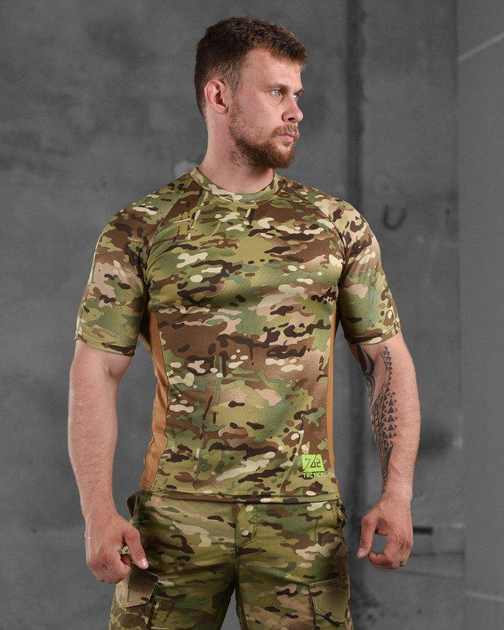 Тактична чоловіча потовідвідна футболка 7.62 Tactical M мультикам (87551) - зображення 1