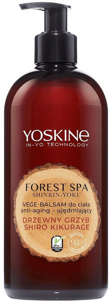 Balsam do ciała Yoskine Forest Spa Vege przeciw starzeniu Drzewny Grzyb Shiro Kikurage ujędrniający 400 ml (5900525072948) - obraz 1