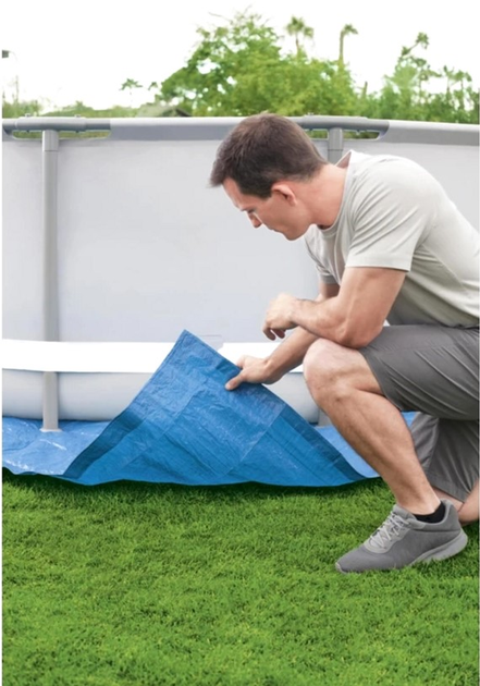 Mata pod basen Bestway Flowclear 488 x 488 cm (6941607354551) - obraz 7