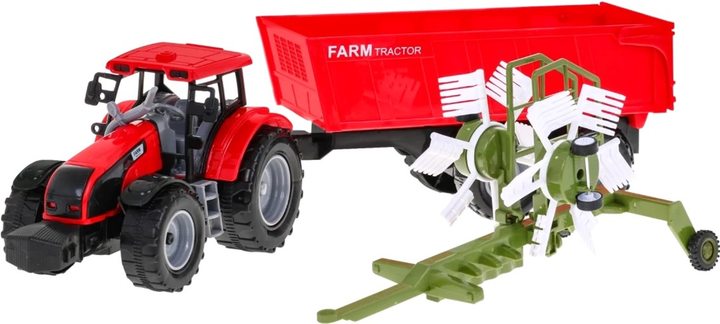 Traktor Farm Tractor Set do przewracania siana z wywrotką (5903864950090) - obraz 4