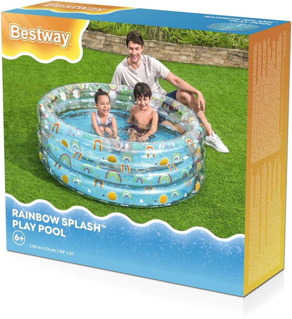 Надувний дитячий басейн Bestway Tropical 150 х 53 см (6941607345382) - зображення 8