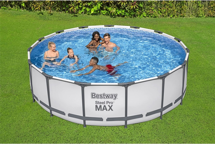 Каркасний басейн Bestway Steel Pro Max 5 в 1 з аксесуарами 457 x 122 см (6941607328132) - зображення 3