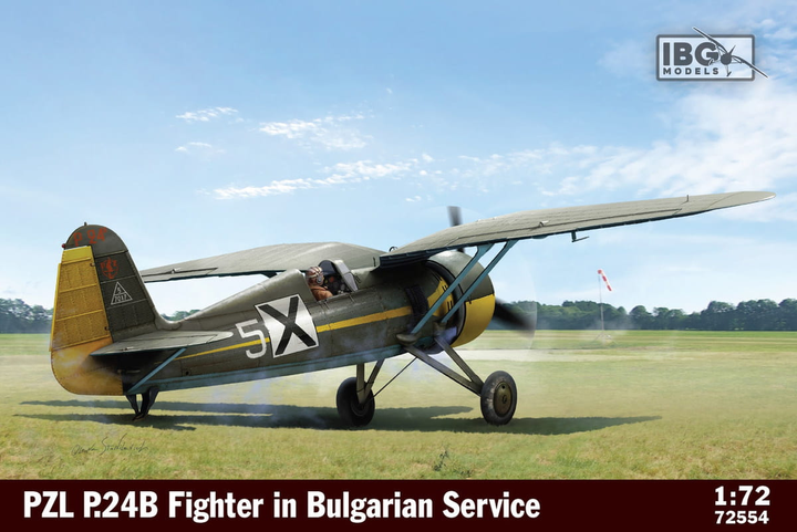 Збірна модель IBG Pzl P.24B Fighter in Bulgarian Service масштаб 1:72 (5907747902664) - зображення 1