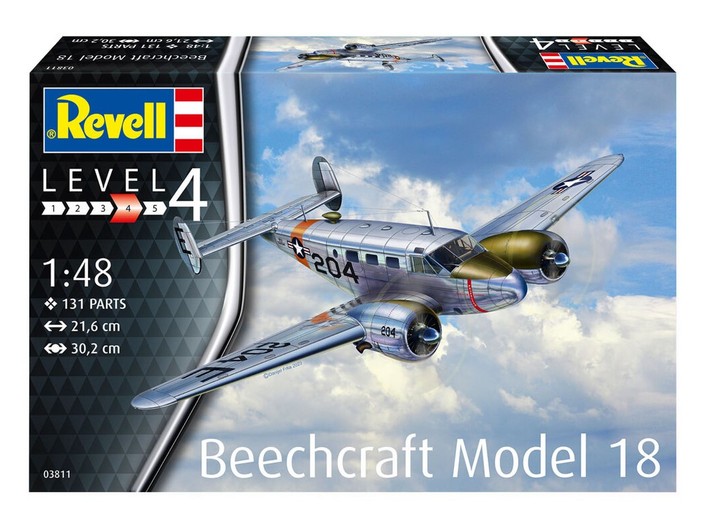 Збірна модель Revell Літак Beechcraft Model 18 масштаб 1:48 (4009803038117) - зображення 1