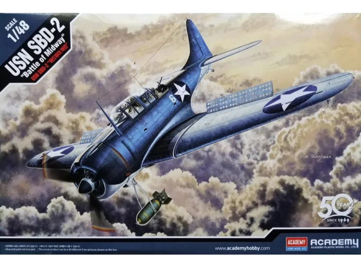 Model do składania Academy Hobby USN SBD-2 Midway skala 1:48 (8809258920793) - obraz 1