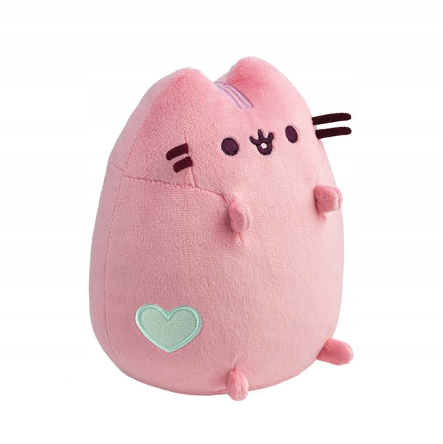 М'яка іграшка Aurora Pusheen Cat With The Heart Рожева 18 см (5034566615601) - зображення 1