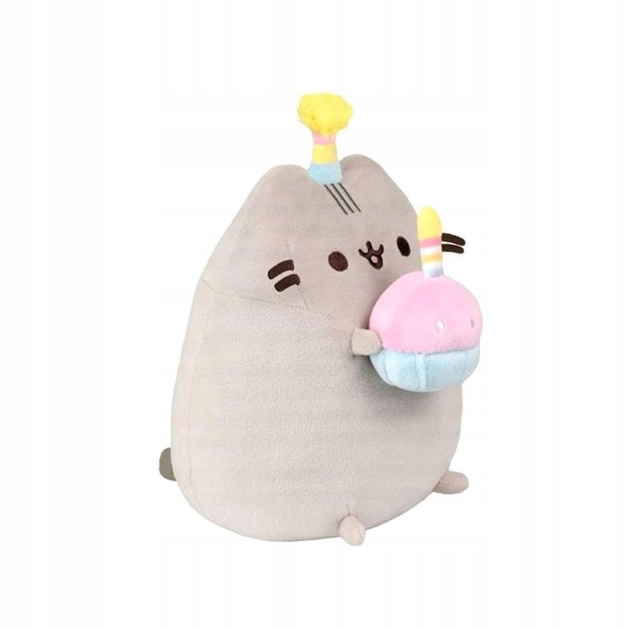 Maskotka Aurora Pusheen Birthday Party With Cake 24 cm (5034566615281) - obraz 2