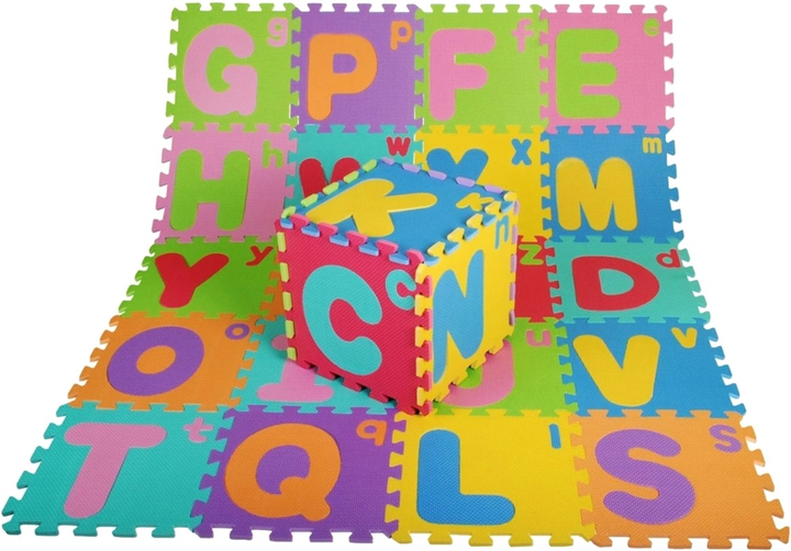 Розвиваючий килимок Roger Uppercase Lowercase Alphabet 26 елементів (5903864911275) - зображення 1
