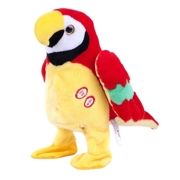 Інтерактивна м'яка іграшка Madej Папуга розмовляючий 27 см (5903631400643) - зображення 2