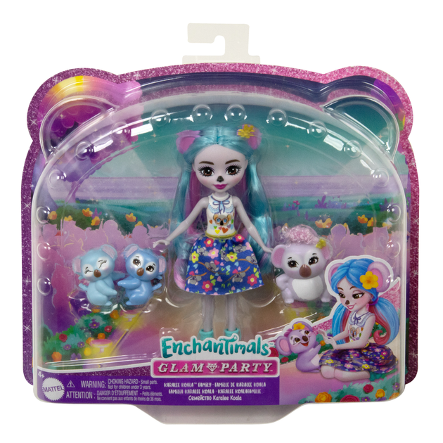 Lalka Mattel Enchantimals Glam Party Family Koalas 15 cm (194735149308) - obraz 1