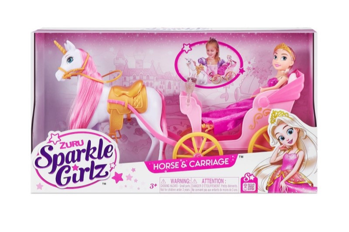 Lalka z akcesoriami Zuru Sparkle Girlz Horse & Carriage 26 cm (4894680027152) - obraz 1