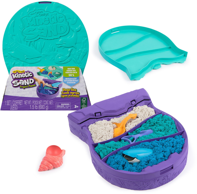 Piasek kinetyczny Kinetic Sand Głębokie morze 680 g (0681147012691) - obraz 1