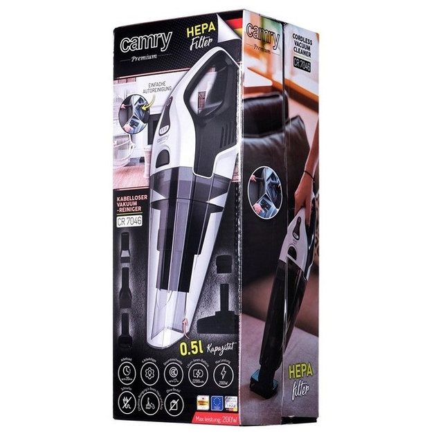 Ручной аккумуляторный пылесос автомобильный Camry CR 7046 - изображение 6