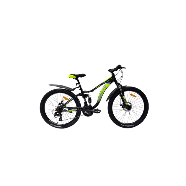Велосипед Cross 26" Pioneer 2024 Рама-14" black-neon yellow - Фото 1 Велосипед Cross 26" Pioneer 2024 Рама-14" black-neon yellow - изображение 1