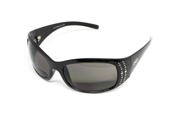 Бифокальные защитные очки Global Vision Marilyn-2 Bifocal (gray +2.5), серые с диоптриями +2.5 - изображение 2