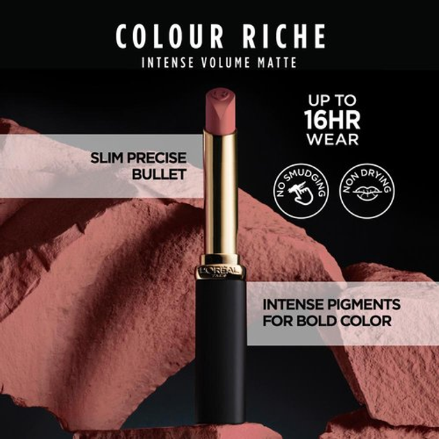 Szminka do ust L'Oreal Paris Color Riche Intense Volume matowa 505 Le Nude Resilient 2 g (30152182) - obraz 8