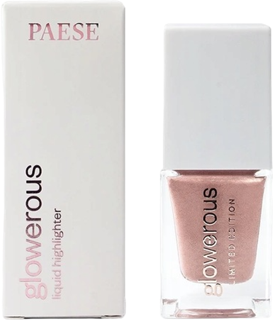 Хайлайтер для обличчя та тіла Paese Glowerous Limited Edition Рідкий Sparkle Rose 16 мл (5902627625411) - зображення 1