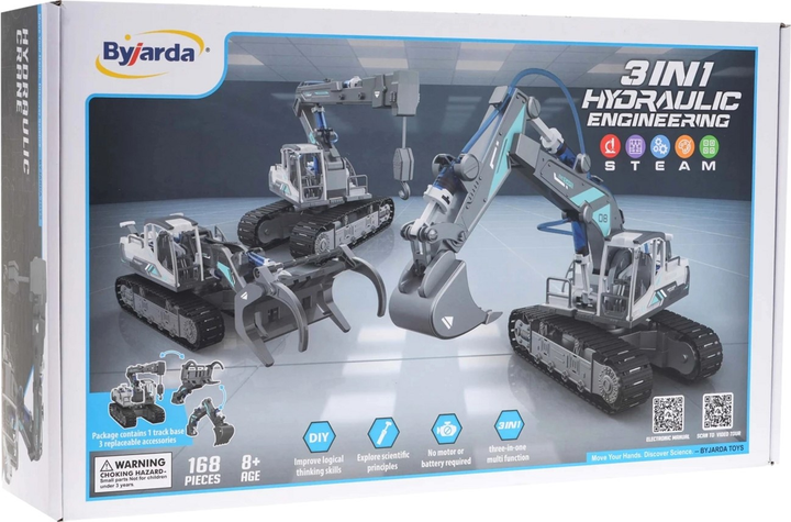 Конструктор Byjarda Steam 3 in 1 Hydraulic Engineering 168 деталей (5903864958720) - зображення 5
