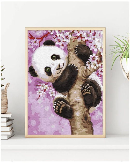 Malowanie po numerach Twoje Hobby Figlarna Panda 30 x 50 cm (685071762615) - obraz 2