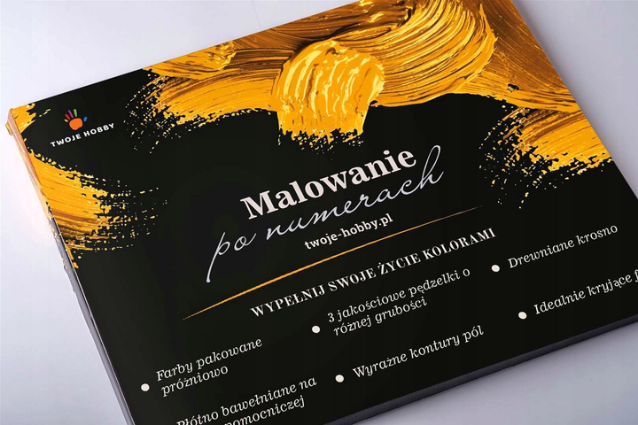 Malowanie po numerach Twoje Hobby Tęczowy Kot 40 x 50 cm (685071021408) - obraz 3